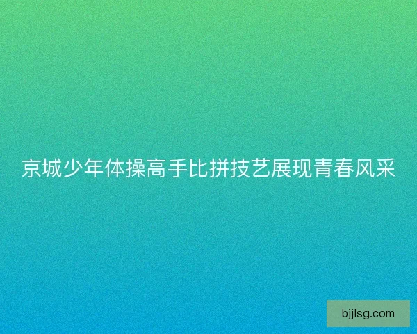京城少年体操高手比拼技艺展现青春风采